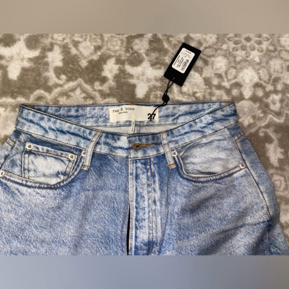 NWT Rag & Bone Luna Alex Liquid High Rise Straight Jean Imitation Demin